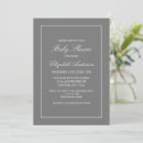 Search for grey baby shower invitations Simple