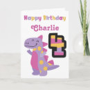 Search for dinosaur 4th birthday cards Grandson