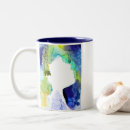 Search for lady in gold mugs Portrait