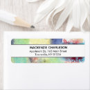 Search for blue and green return address labels Trendy