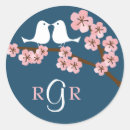 Search for cherry blossom wedding stickers Oriental