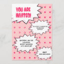 Search for pop art birthday invitations Comic book
