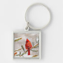 Search for tree in winter key rings Cardinal