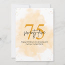 Search for 75th birthday cards Gold