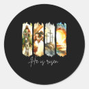 Search for jesus on the cross stickers He is risen