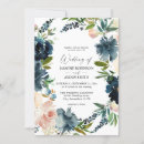 Search for dusty blue and pink wedding invitations Modern