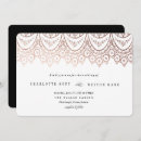 Search for rose gold lace wedding invitations Rustic