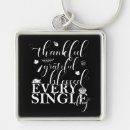 Search for thanksgiving square key rings Thankful grateful blessed