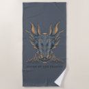 Search for house of the dragon beach towels Balerion skull