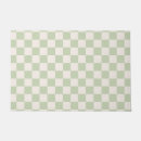 Search for checkered pattern doormats Green