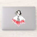 Search for gray red stickers Elegant