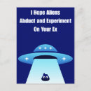 Search for alien abduction postcards Funny