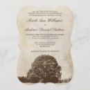 Search for vintage oak tree wedding invitations Fall