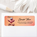 Search for summertime return address labels Flamingo