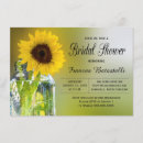 Search for sunflower mason jar invitations Yellow
