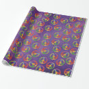 Search for peace sign wrapping paper 60's