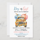 Search for truck gender reveal invitations Boy or girl