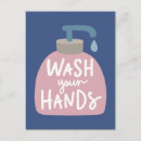 Search for washing hands postcards Social distancing