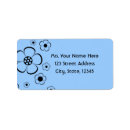 Search for blue and black return address labels Clean