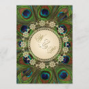 Search for gold peacock wedding invitations Green