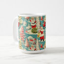 Search for vintage santa claus mugs Mid century