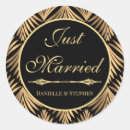 Search for black and gold wedding stickers Floral