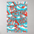 Search for white border posters Blue