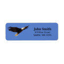 Search for flight return address labels Bird in flight