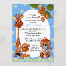 Search for monkey baby boy shower invitations Safari