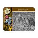 Search for bordered photo magnets Floral