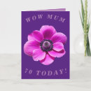 Search for mom 70th birthday cards Floral