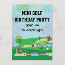 Search for miniature golf invitations Girls