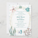 Search for under the sea bridal shower invitations Seahorse