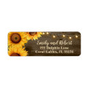 Search for rustic string lights return address labels Fall