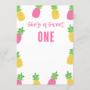 Search for shes a sweet one birthday invitations Pink