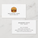 Search for burgers business cards Modern