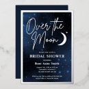 Search for moon and stars bridal shower invitations Elegant