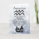 Search for aquarius zodiac sign postcards Black and white