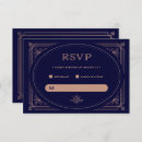 Search for navy and rose gold rsvp cards Geometric