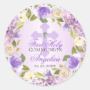 Search for purple first communion stickers Watercolor