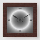 Search for stainless steel clocks Silver