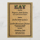 Search for country western wedding menus Rodeo