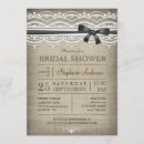 Search for linen bridal shower invitations Vintage