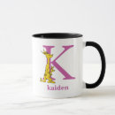 Search for first letter of your name mugs Children