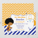 Search for basketball party invitations Navy blue