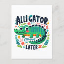 Search for cartoon alligator postcards Wildlife
