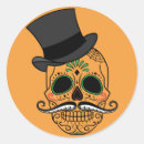 Search for painted skull stickers Dia de los muertos