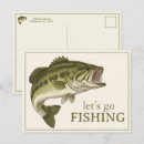 Search for bass postcards Fishing
