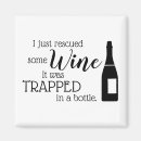 Search for funny wine magnets Typography