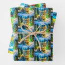 Search for kitten christmas wrapping paper Snow
